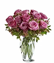 name: One Dozen Lavender Roses