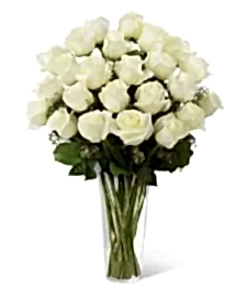 name: Two Dozen Long Stem White Roses