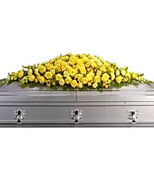 name: Golden Garden Casket Spray