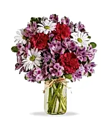 name: Blooms of Love in Mason Jar