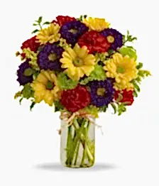 name: Hooray Bouquet in Mason Jar